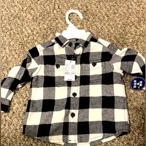 Infant 6-9months flannel button down! NWT